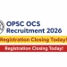 OPSC OCS Recruitment 2026