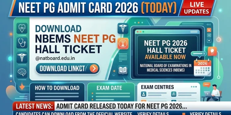 NEET PG Admit Card 2026