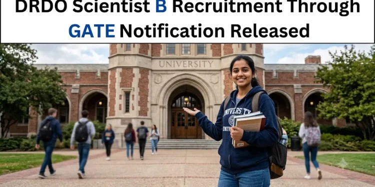 DRDO Scientist B Recruitment