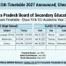 MPBSE 10th 12th Timetable 2027
