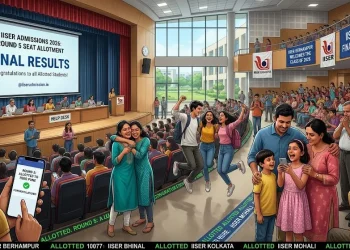 IISER Round 5 seat allotment