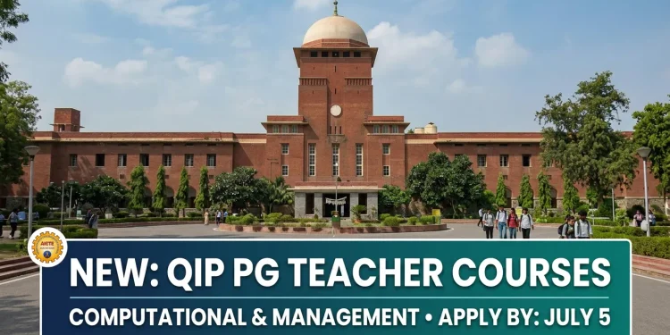 AICTE QIP PG Certificate Programme 2026