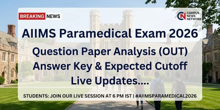 AIIMS Paramedical Exam 2026 Analysis
