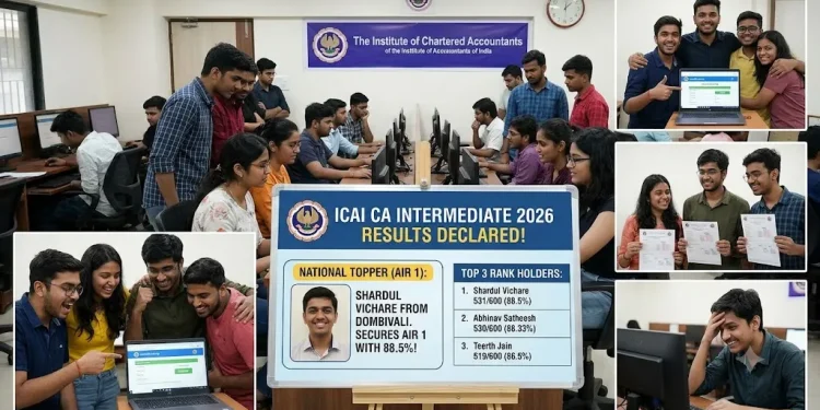 ICAI CA Intermediate Result 2026
