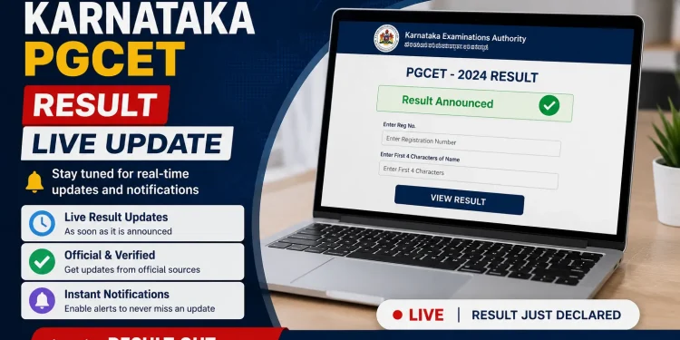 Karnataka PGCET 2026 result