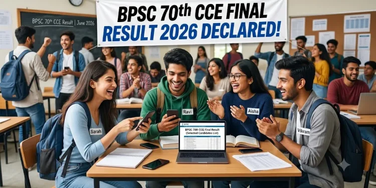 BPSC 70th CCE Final Result 2026