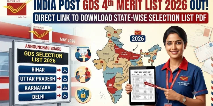 India Post GDS 4th Merit List 2026