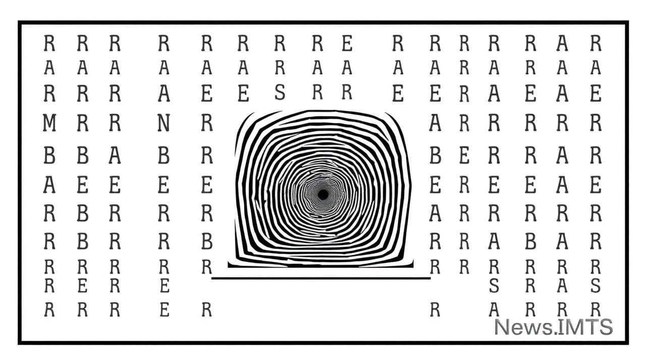 Hidden Letter Optical Illusion Tests Visual Skills