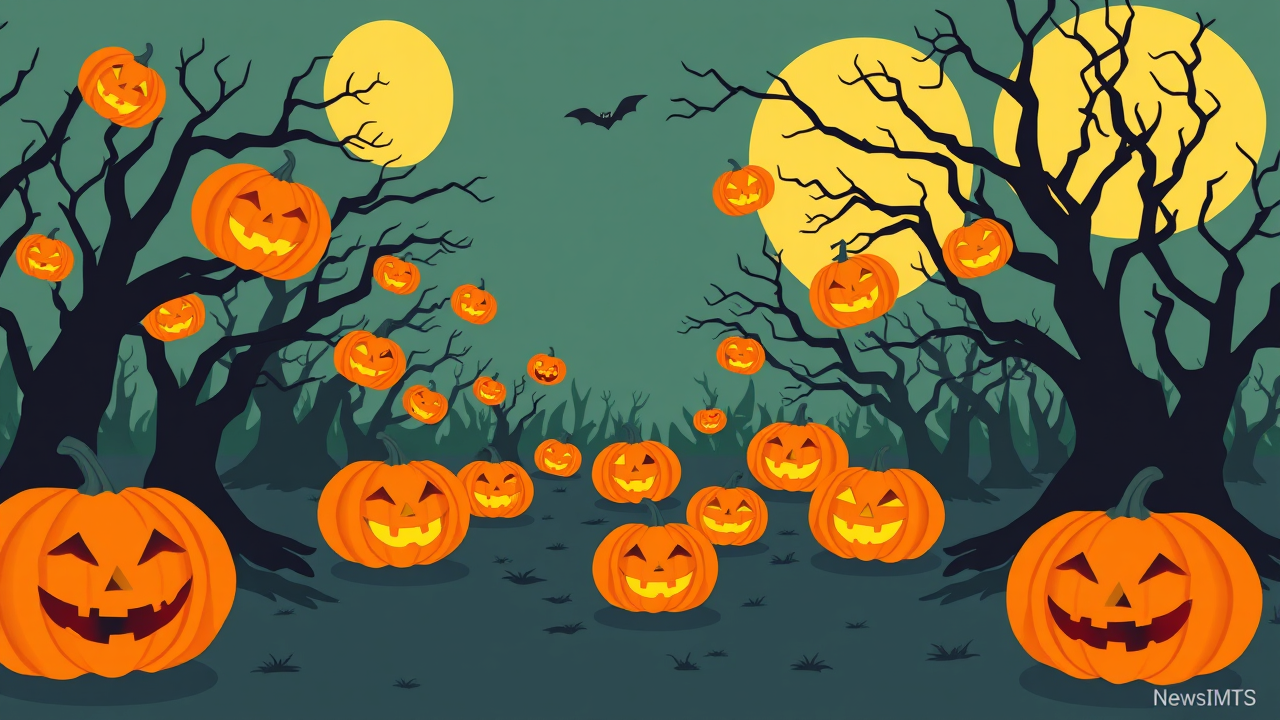 18 Jack o' Lanterns Hidden in Halloween Optical Illusion