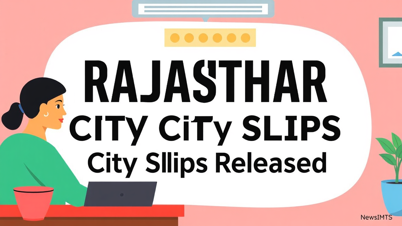 Rajasthan Conductor Exam City Slips Released