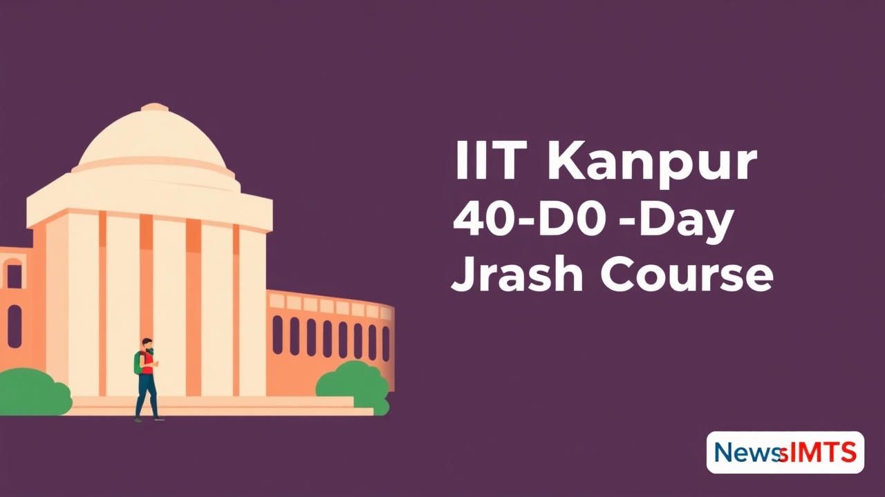 IIT Kanpur Launches Free 40-Day JEE Crash Course