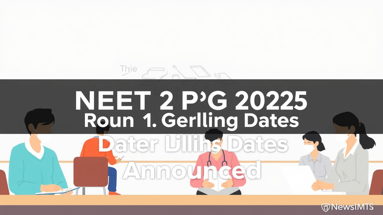 Maharashtra NEET PG 2025 Round 1 Counselling Dates Announced