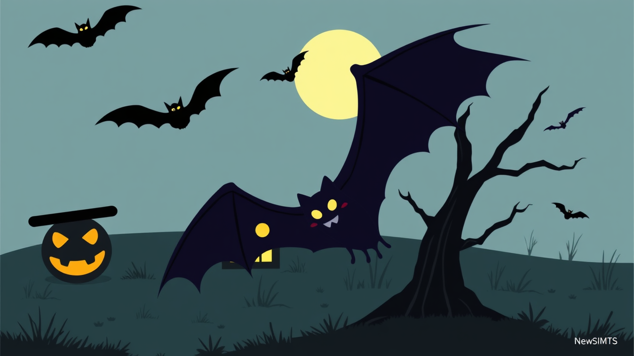 Halloween 'Spot the Bat' Game Tests Observation Skills