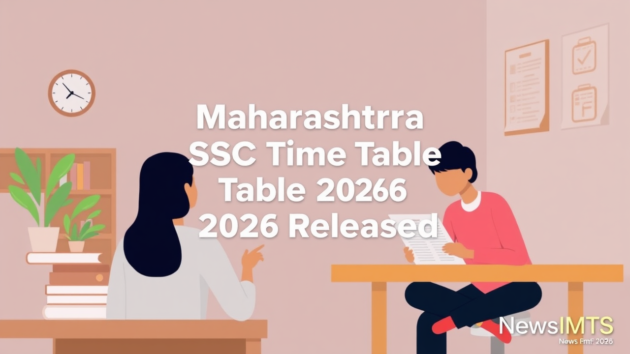 Maharashtra SSC Time Table 2026 Released