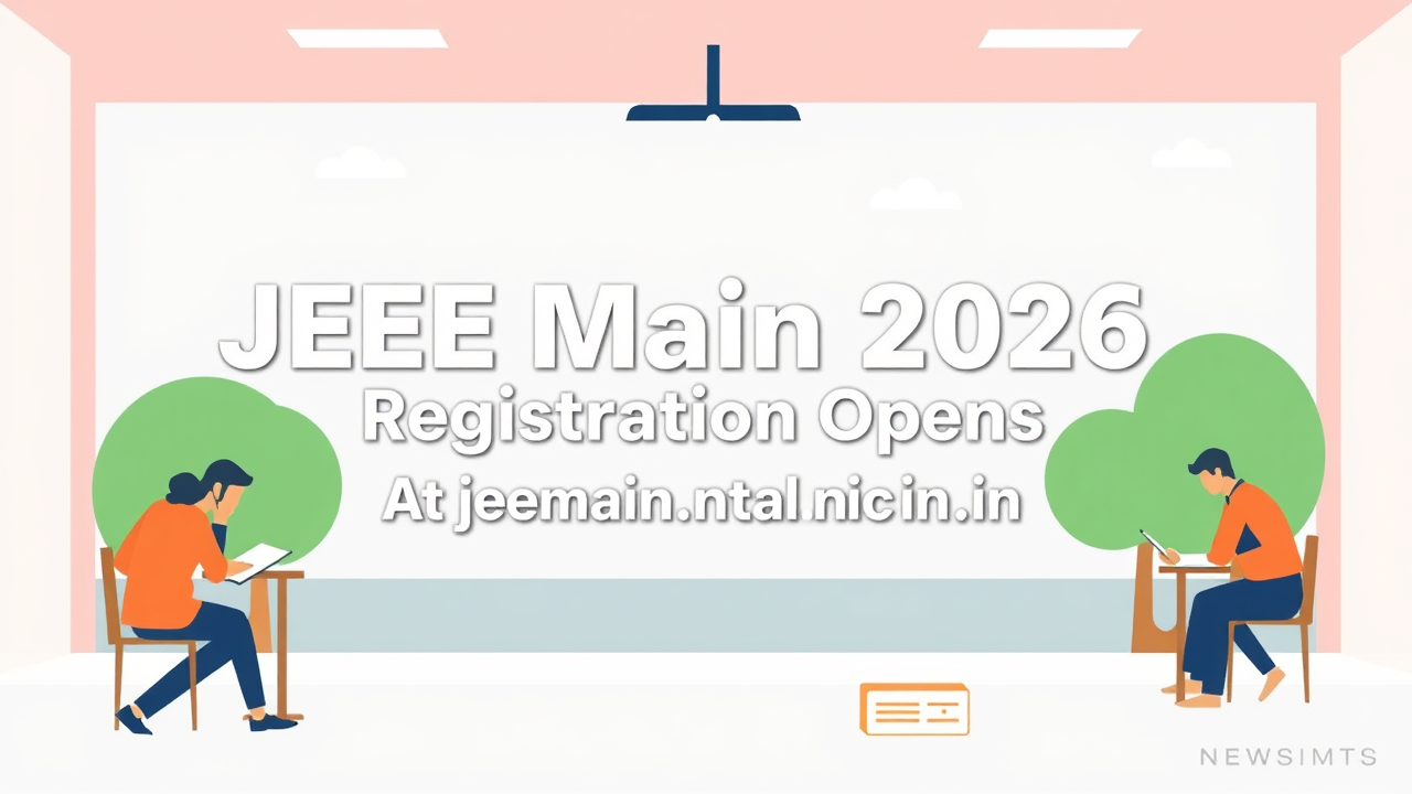 JEE Main 2026 Registration Opens At jeemain.nta.nic.in