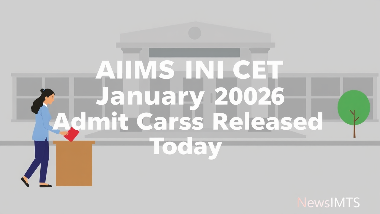 AIIMS INI CET January 2026 Admit Cards Released Today