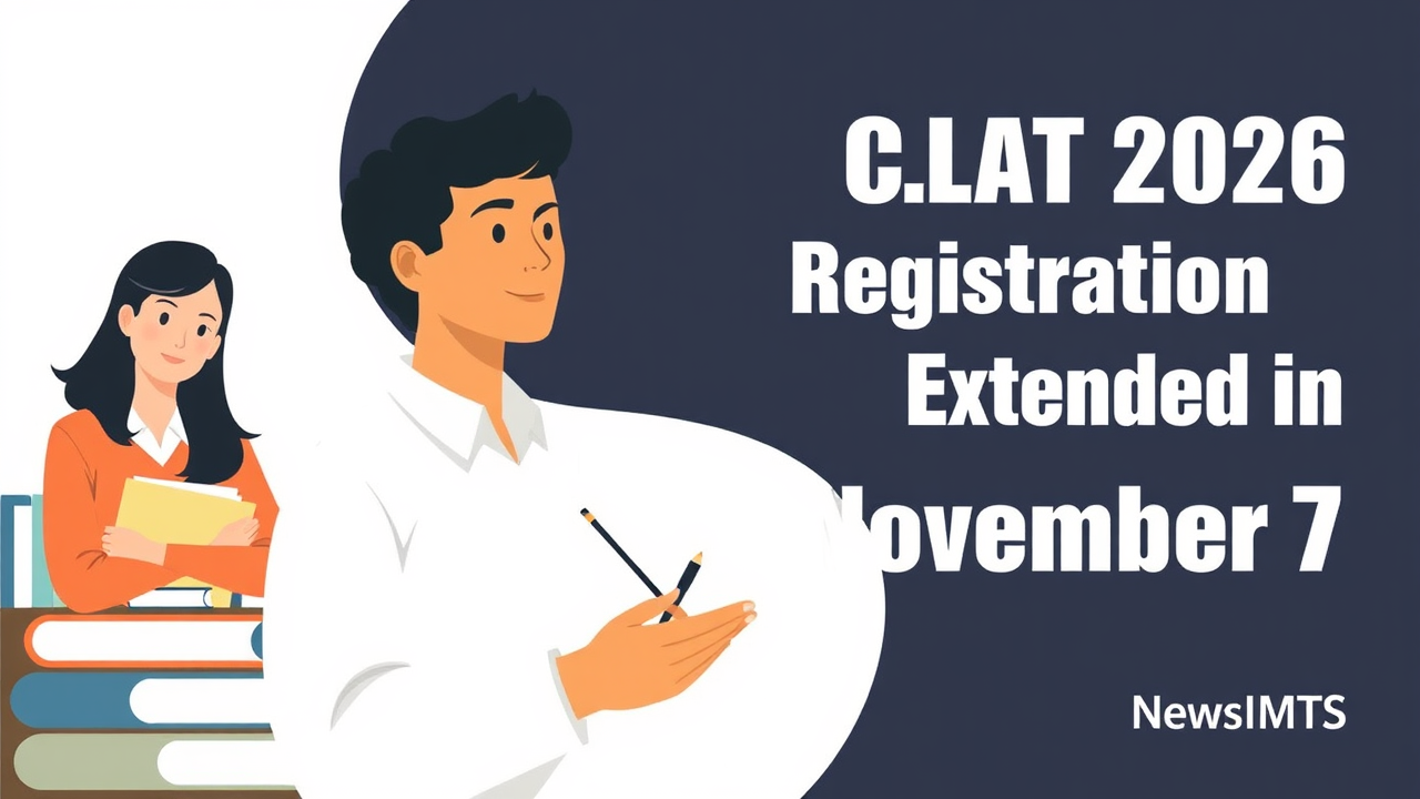 CLAT 2026 Registration Deadline Extended to November 7