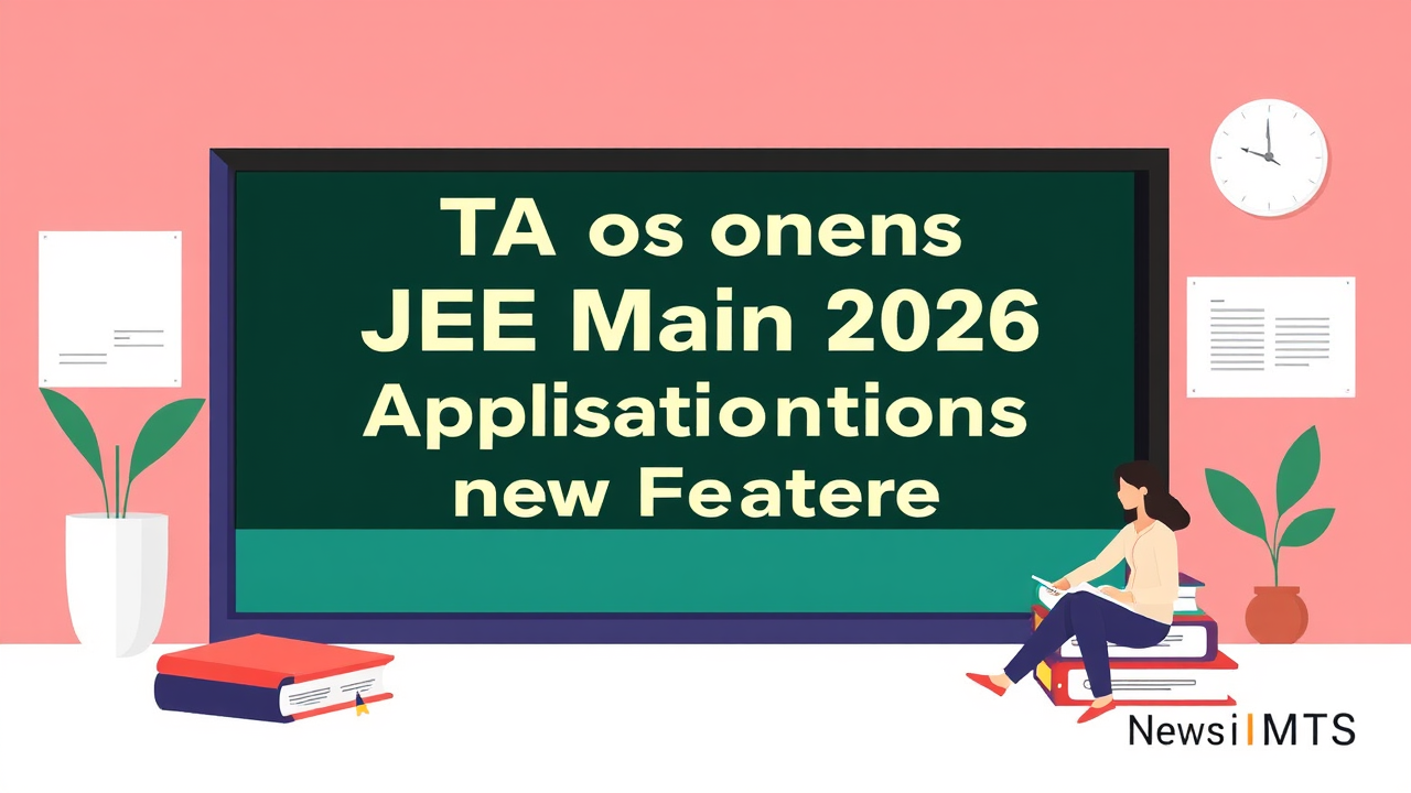 NTA Opens JEE Main 2026 Applications With New Features