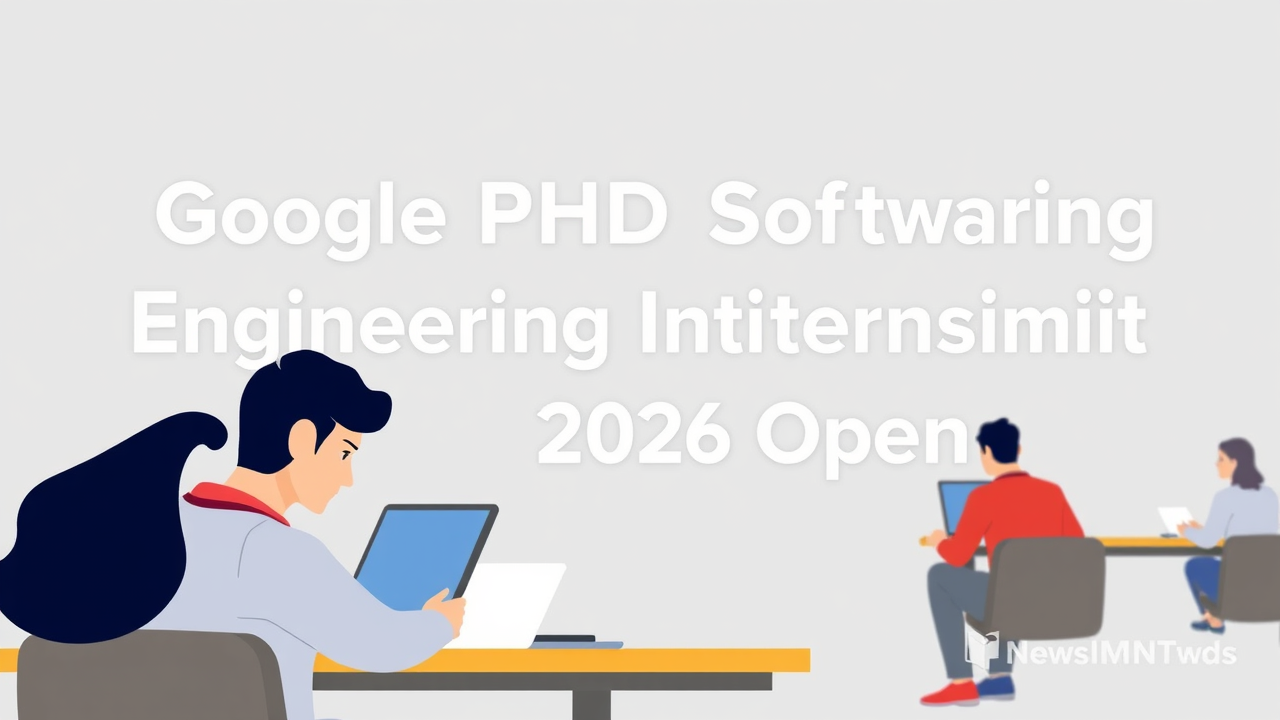 Google PhD Software Engineering Internship 2026 Open