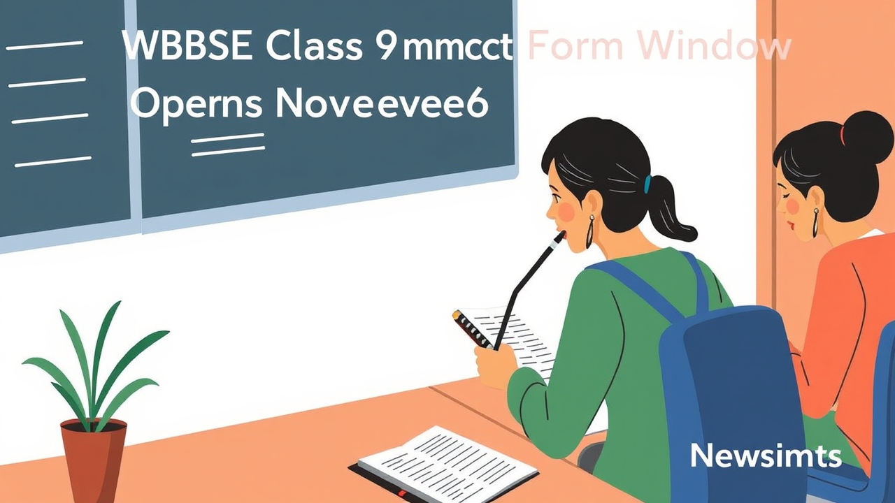 WBBSE Class 9 Form Correction Window Opens November 6