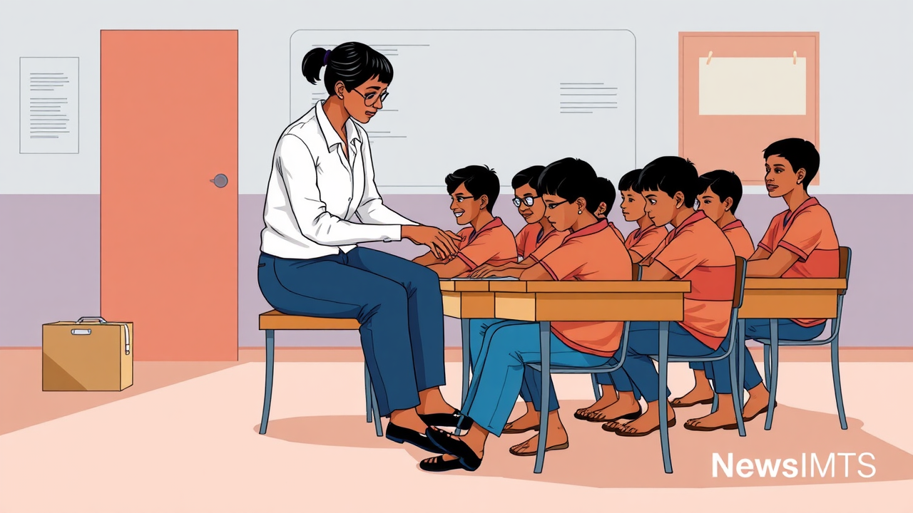 Andhra Teacher Suspended For Making Students Massage Legs