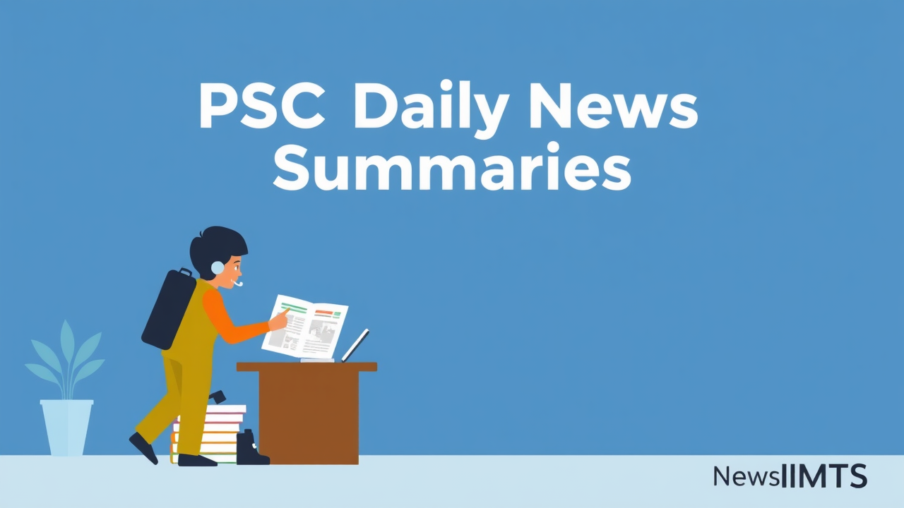 UPSC Daily News Summaries: Essential Current Affairs, Key Issues and Important Updates…