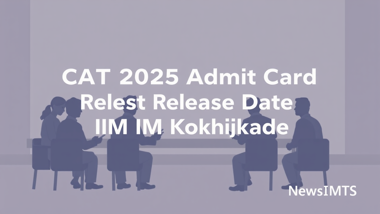 CAT 2025 Admit Card Release Date Announced by IIM Kozhikode