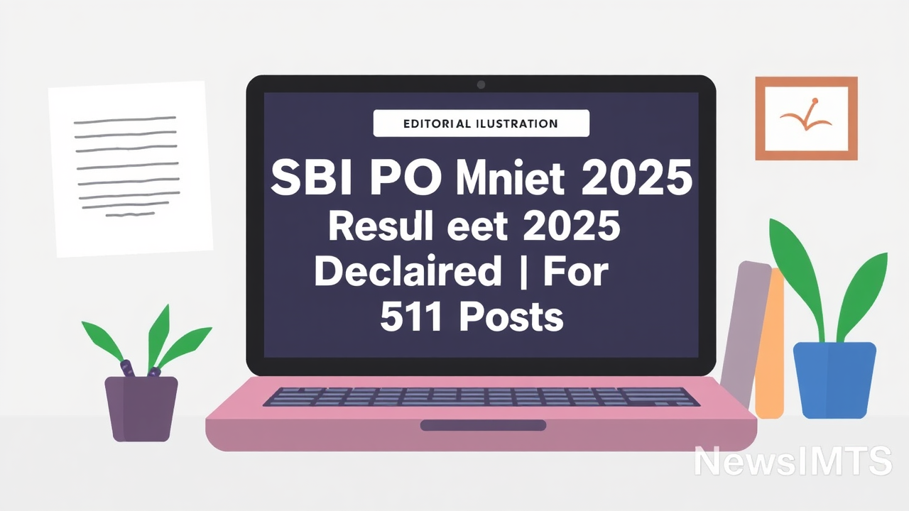 SBI PO Main Result 2025 Declared For 541 Posts