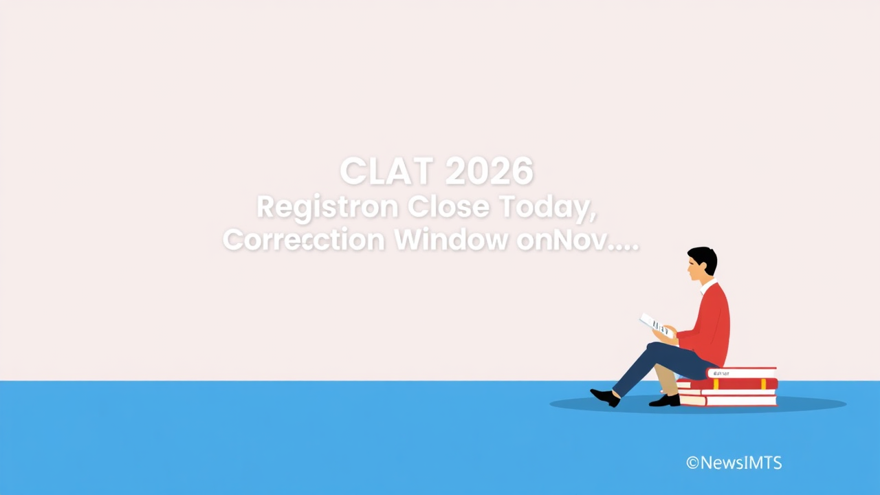 CLAT 2026 Registration Close Today at consortiumofnlus.ac.in, Correction Window Open Tell Nov…