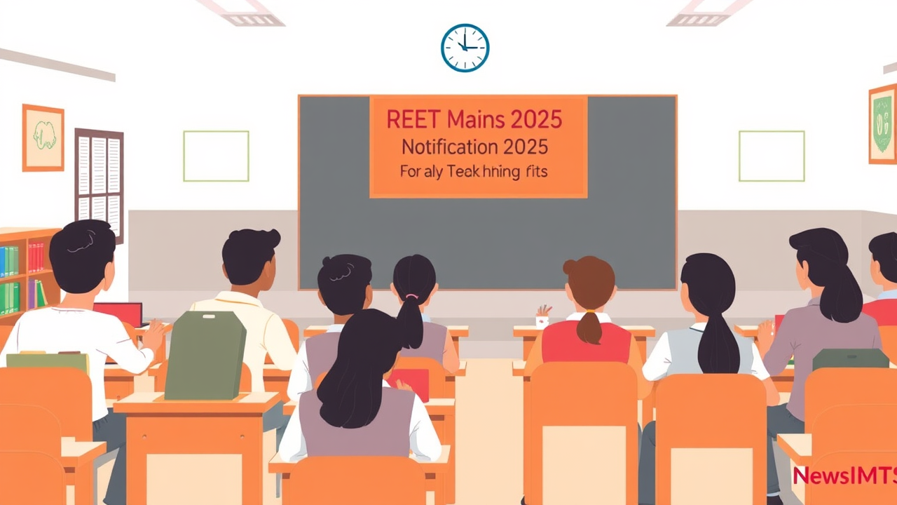 REET Mains 2025 Notification Released For 7,123 Teaching Posts