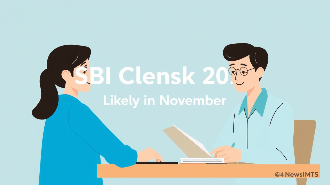 SBI Clerk Mains Exam 2025 Likely In November