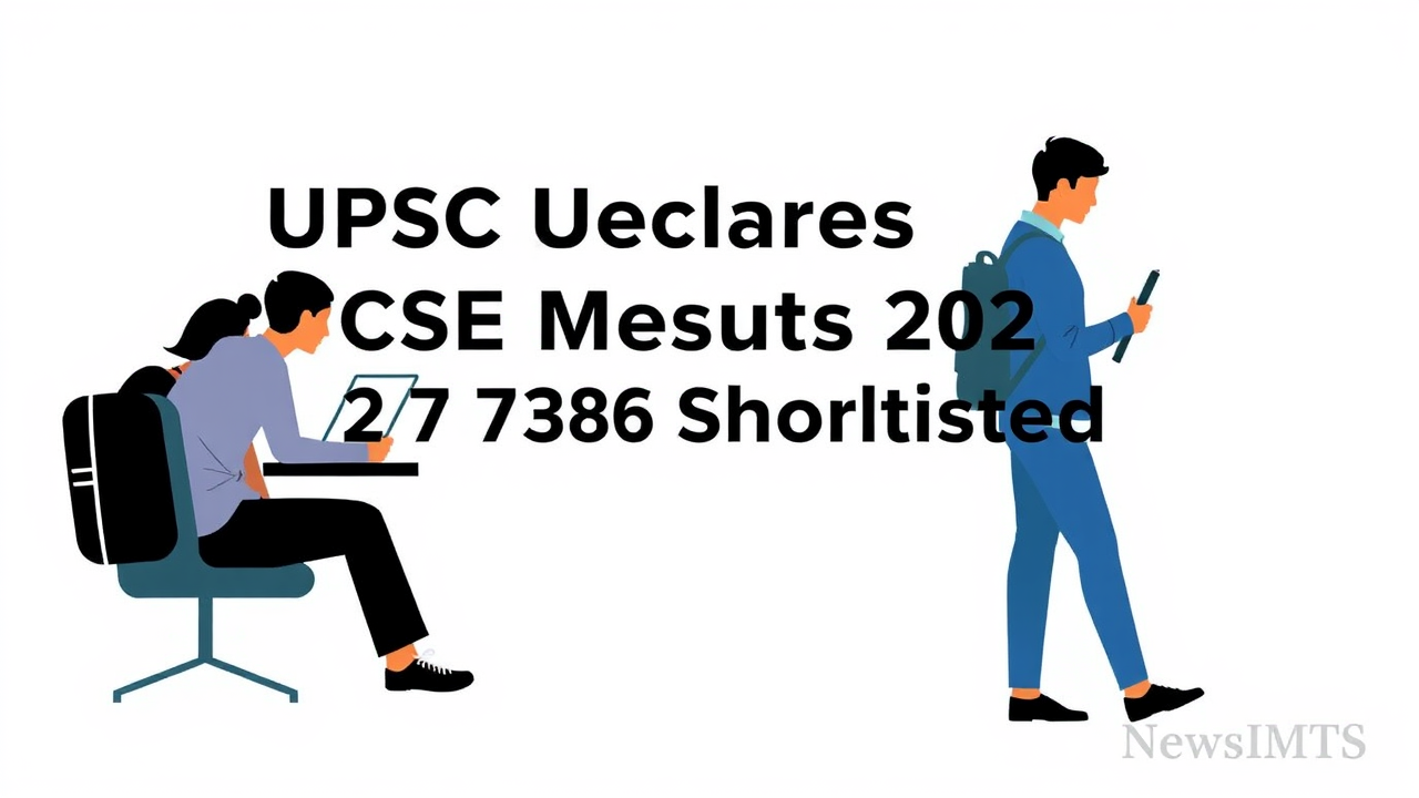 UPSC Declares CSE Mains Results 2025, 2,736 Shortlisted
