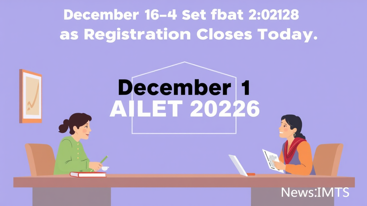December 14 Set for AILET 2026 Exam as Registration Closes Today