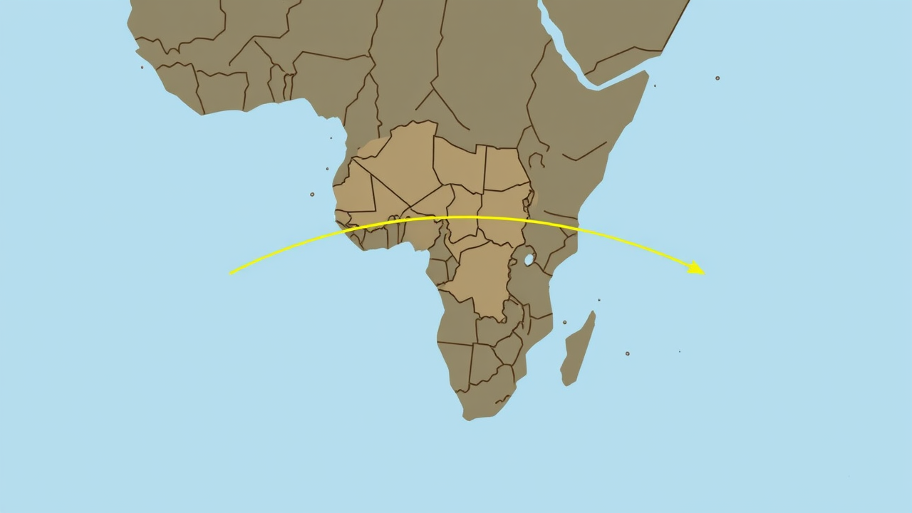 Congo River Crosses Equator Twice in Africa