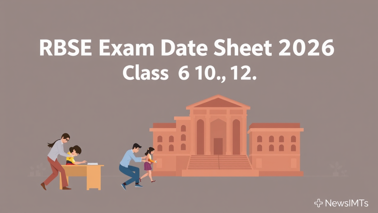 RBSE Exam Date Sheet 2026 Class 10, 12 LIVE: Rajasthan time table…