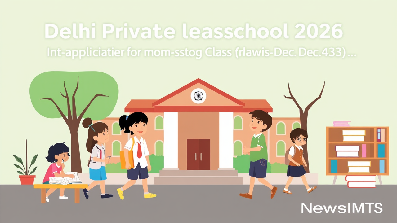 Delhi Private School Admission 2026: Application for nursery-Class 1 from Dec 4;…