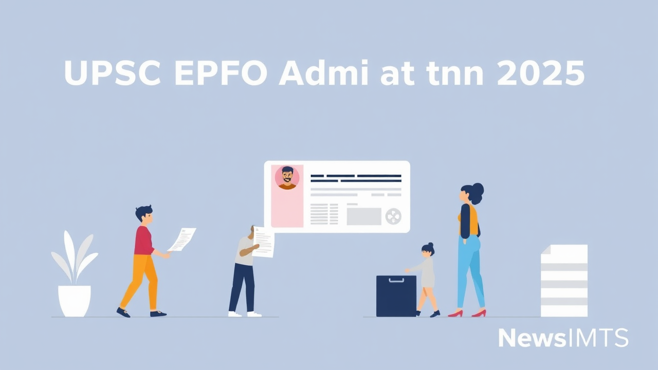 UPSC EPFO Admit Card 2025: Steps to download hall ticket, official websites,…