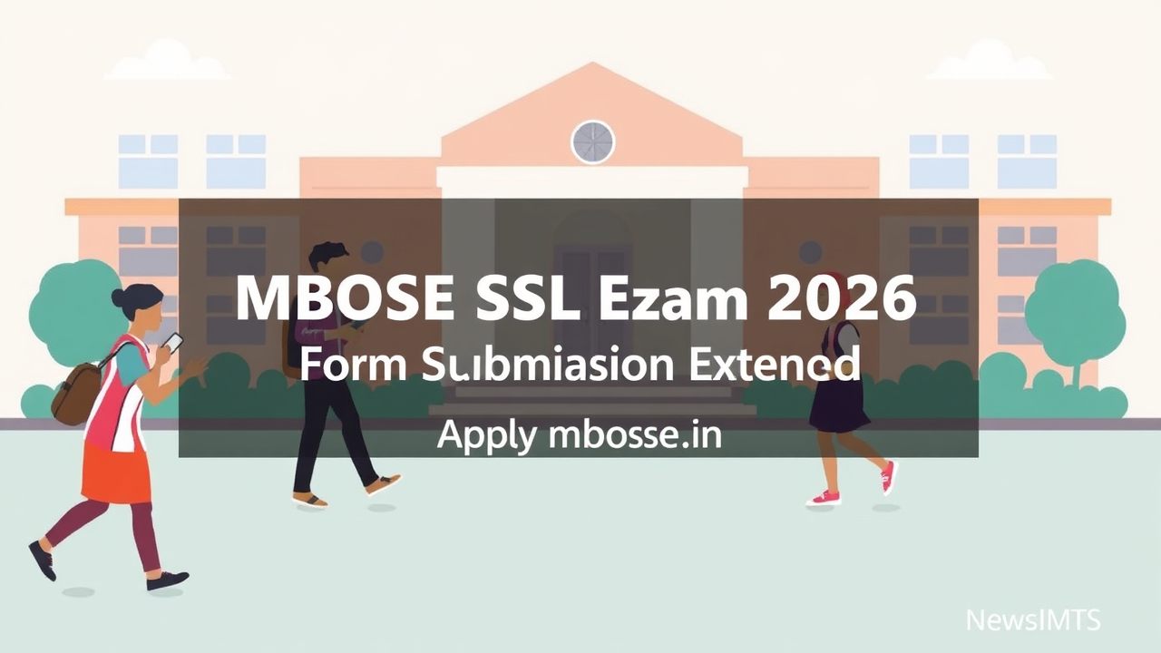 MBOSE SSLC Exam 2026 Form Submission Extended, Apply at mbose.in