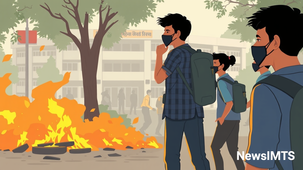 Unrest at VIT Bhopal as jaundice outbreak sparks violent student protests
