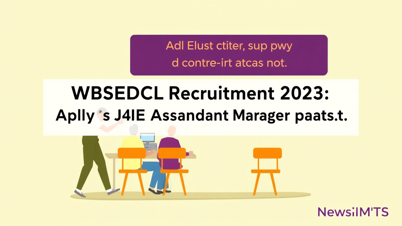 WBSEDCL Recruitment 2025: Apply for 447 JE and Assistant Manager posts at…