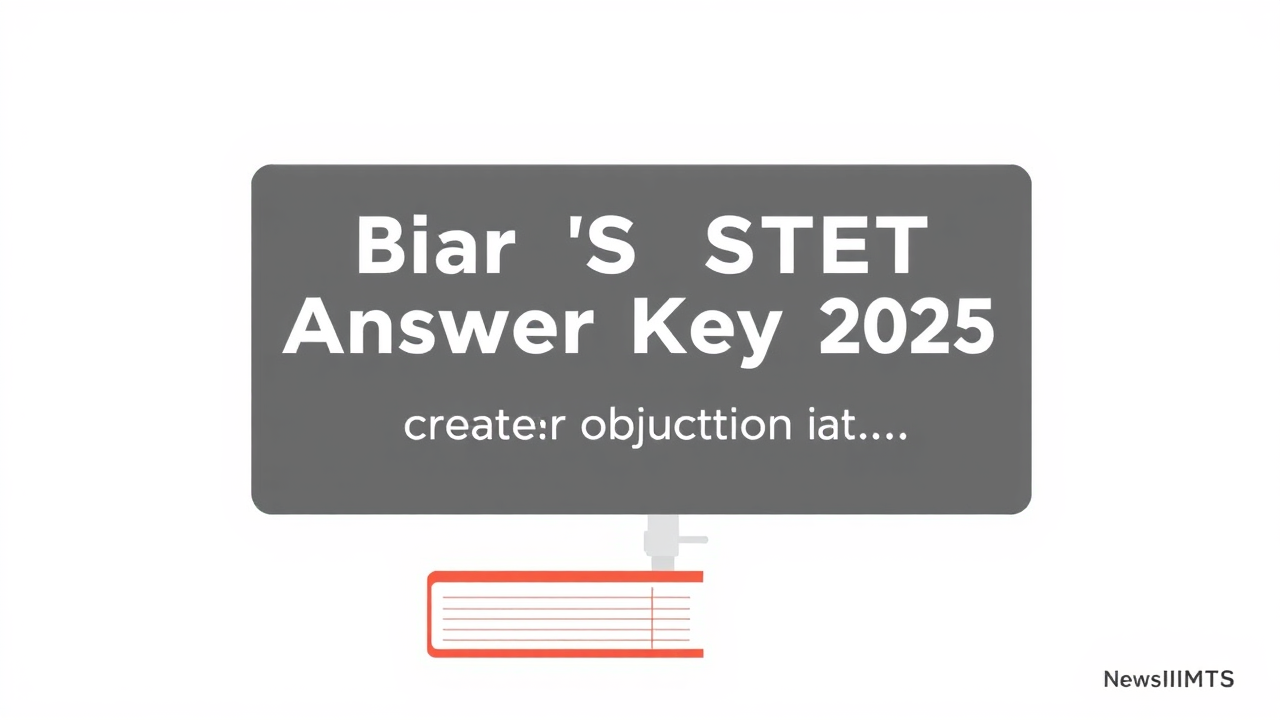 Bihar STET Answer Key 2025: Last date today to raise objection at…