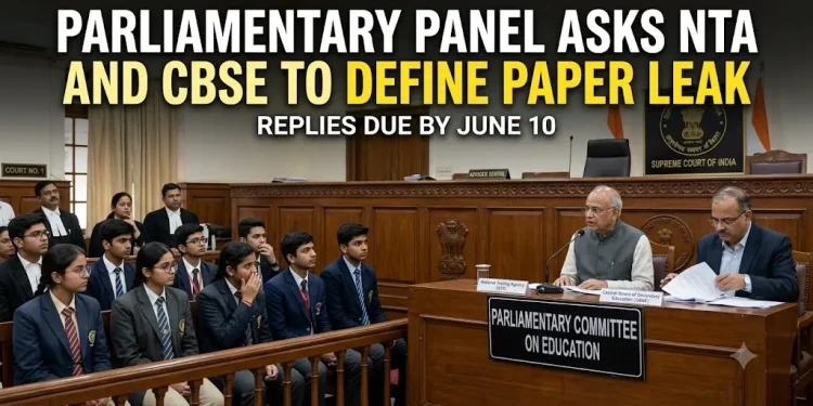 Parliamentary Panel Paper Leak Definition