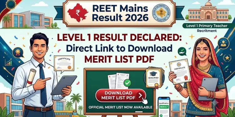 REET Mains Result 2026
