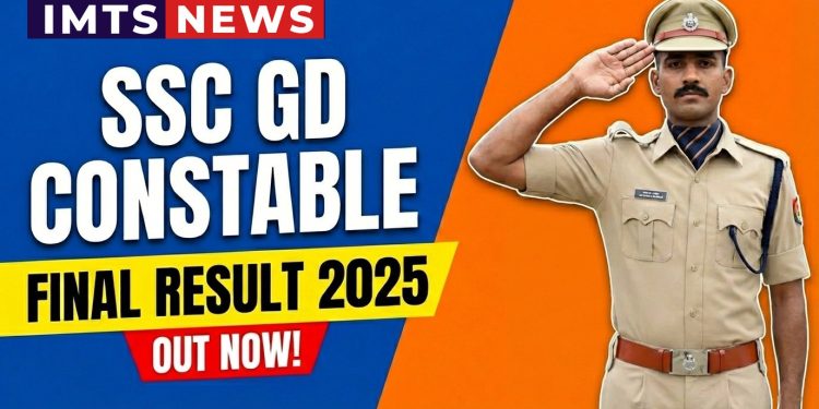 SSC GD Constable final result 2025